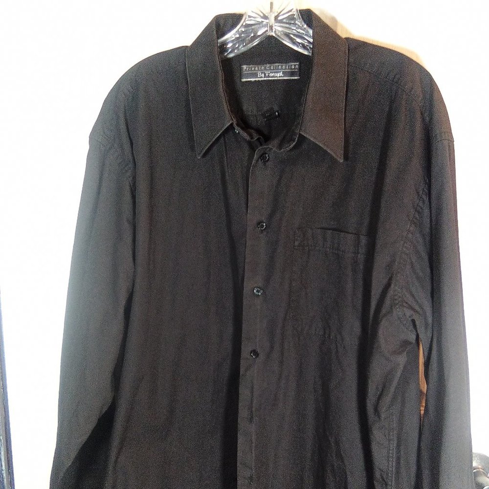 Button Down Black Work Shirt
